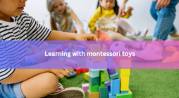 Learning with montessori toys